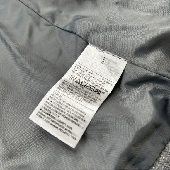 Old Navy Frost Free Zip Up Puffer Vest Gray NEW - Picture 7 of 9